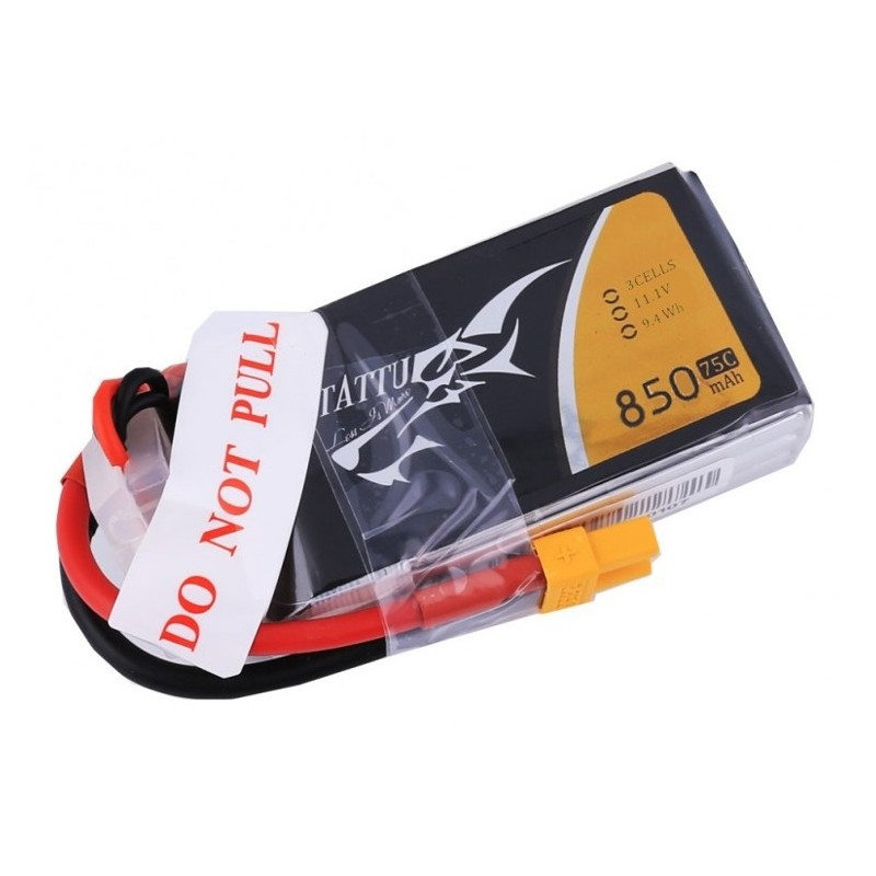 GENS ACE Akumulator LiPo TATTU 11,1V 850mAh 75C 3S1P XT60