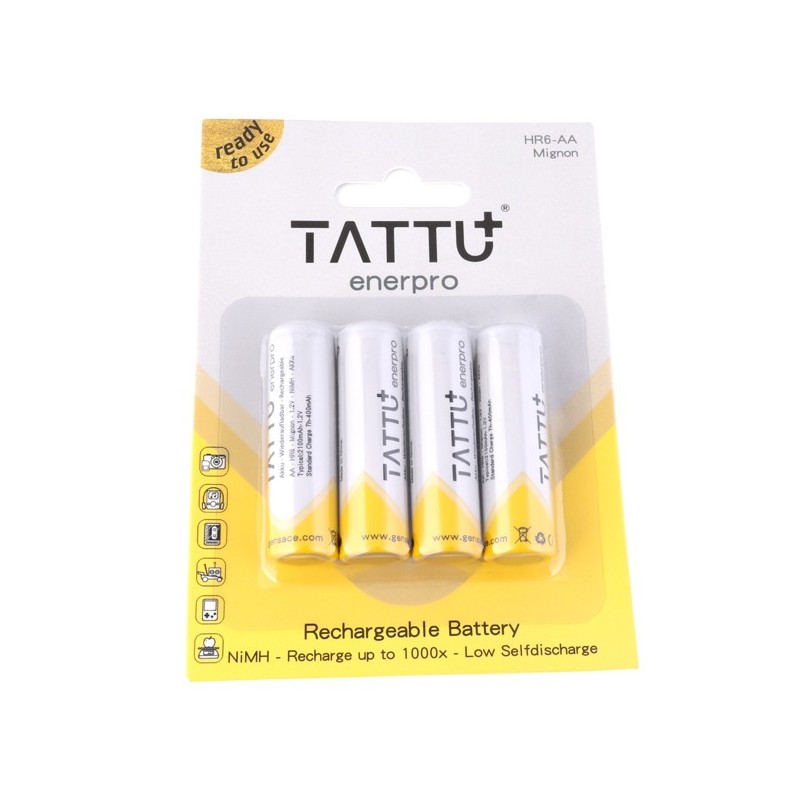 GENS ACE Akumulatory NiMH TATTU AA 1,2V 2100mAh 4szt.