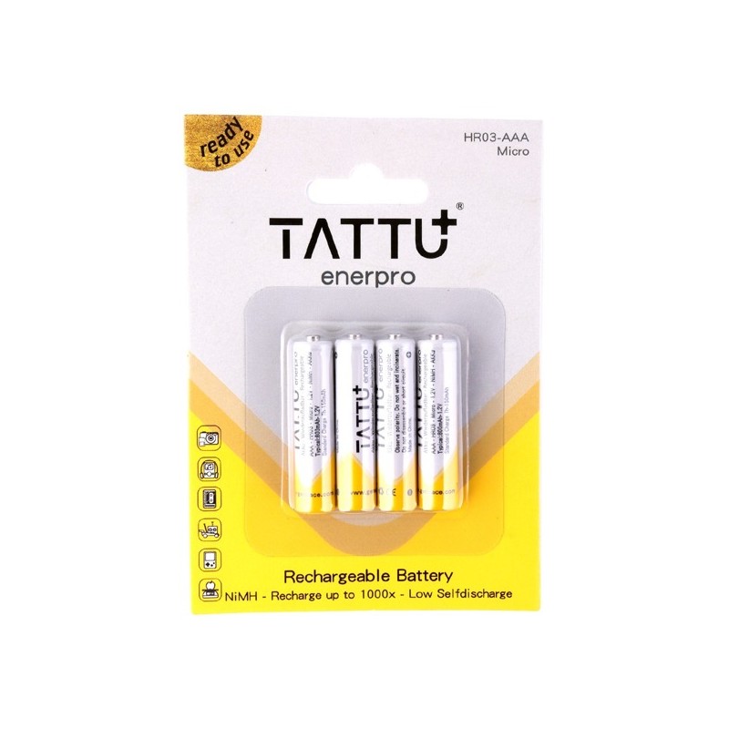 GENS ACE Akumulatory NiMH TATTU AAA 1,2V 800mAh 4szt.