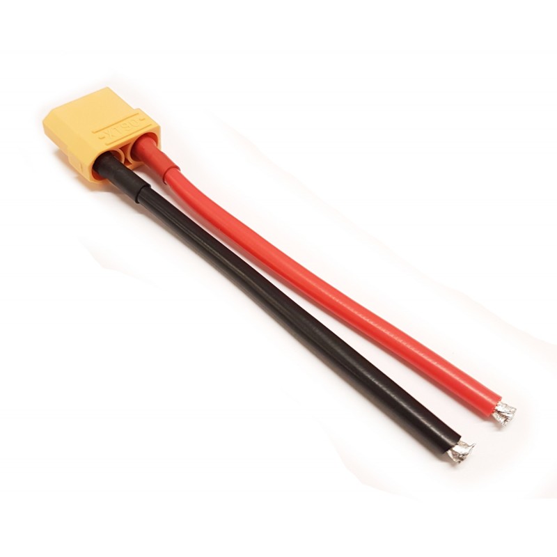 AMASS Wtyczka XT90 z przewodami 12AWG 10cm
