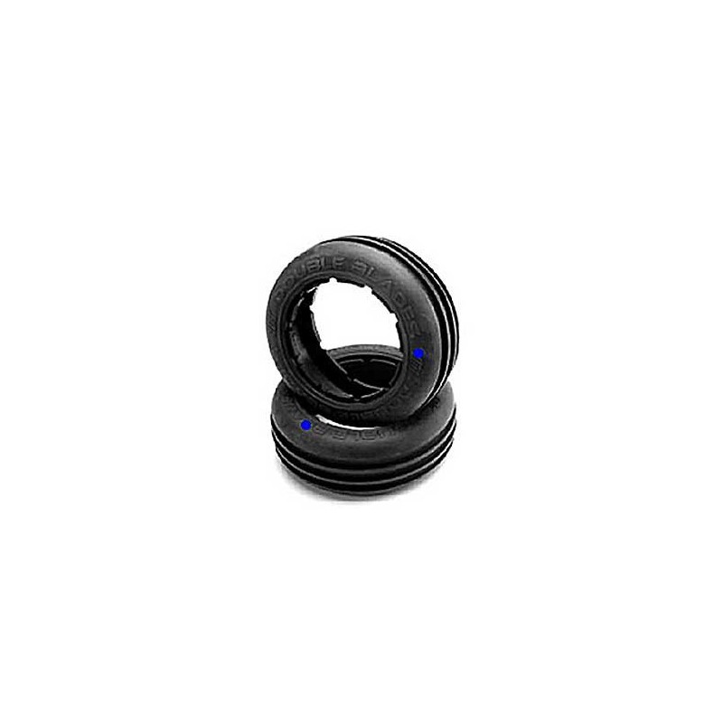 HPI RACING HB DOUBLE BLADES TIRE (Blue/Baja 5B/Front/2pcs)
