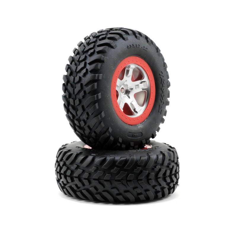 TRAXXAS Koła 2szt. / SCT Wheels, ultra-soft S1 compound Tires