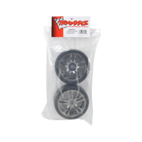 TRAXXAS Koła przód 2szt. do XO-1 / Split-spoke Wheels & Slick Tires (S1 compound)