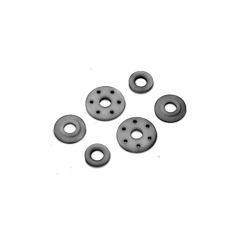 HPI RACING SHOCK PISTON 6 HOLES (1.1mm/PTFE/2pcs)