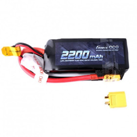 GENS ACE Akumulator LiPo 7,4V 2200mAh 50C 2S do 1/16 1/18 XT60