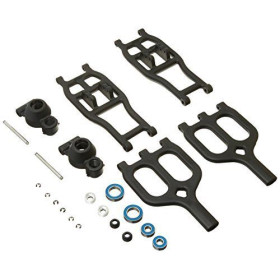RPM Zawieszenie tylne A (czarne) / True-Track Rear A-arm Conversion (Black) - Traxxas T-Maxx & E-Maxx  5131R 5132R