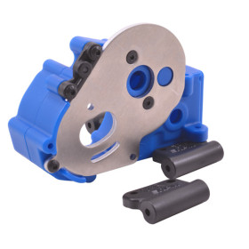RPM Obudowa przekładni (niebieska) / Gearbox Housing and Rear Mounts (Blue) - Traxxas Slash Bandit Rustler Stampede 3691 3691A
