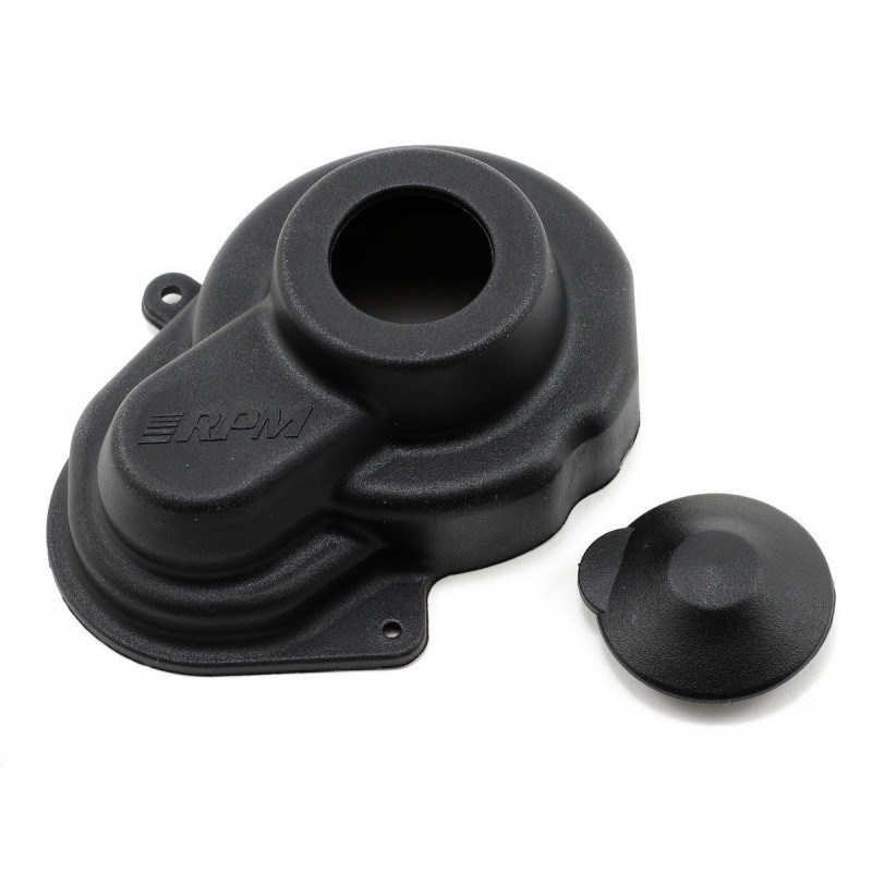 RPM Pokrywa przekładni (czarna) / Sealed Gear Cover (Black) - Traxxas Rustler STampede Bandit Slash 3792
