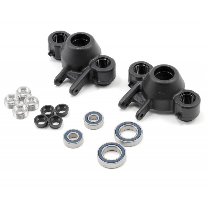 RPM Zwrotnice z łożyskami (czarne) / Axle Carriers & Oversized Bearings (Black) - Traxxas Revo E-Revo Slayer T-Maxx E-Maxx  5334
