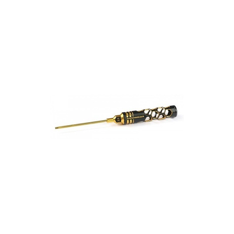 ARROWMAX Śrubokręt imbusowy Black Golden stalowy 2,5x100mm (AM-410126-BG)