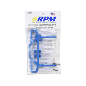 RPM Zderzak tylny (niebieski) / Rear Bumper (Blue) - Traxxas Rustler
