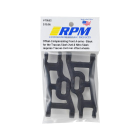 RPM Wahacze przednie (czarne) / Offset-Compensating Front A-arms (Black) - Traxxas Slash 2wd & Nitro Slash 3631