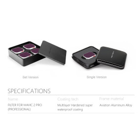 PGYTECH Filtry 3szt. HD-ND 128/256/1000 do DJI Mavic 2 Pro (P-HAH-033)
