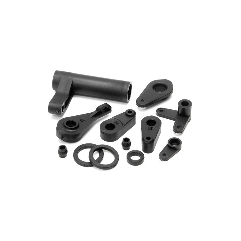 HPI RACING STEERING CRANK/SERVO SAVER SET