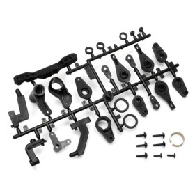 HPI RACING STEERING CRANK/SERVO SAVER SET