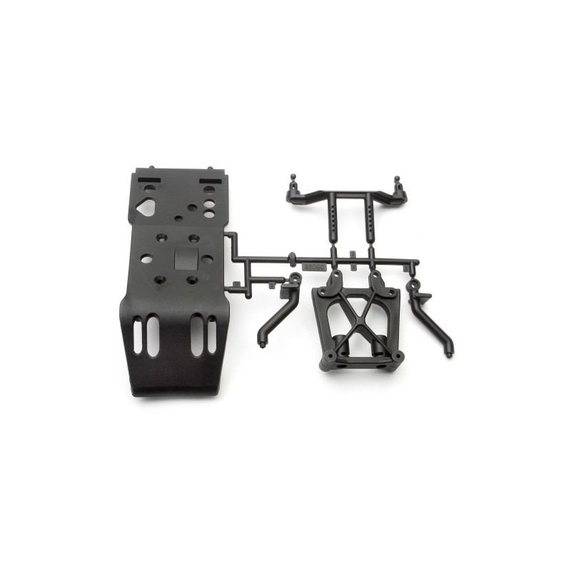 HPI RACING SKID PLATE/BODY MOUNT/SHOCK TOWER SET