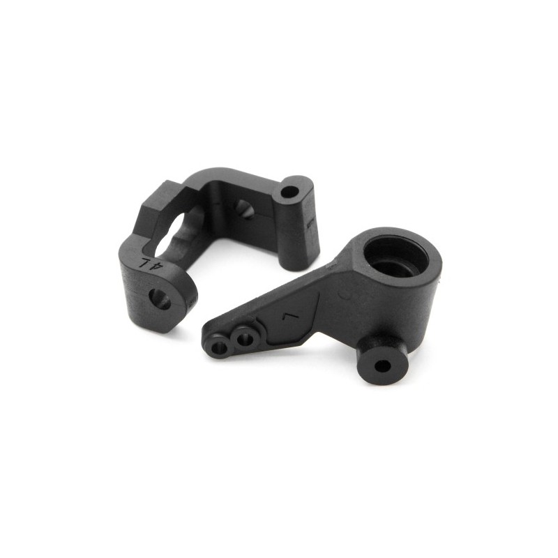 HPI RACING FRONT C HUB (4 AND 6 DEGREES/KNUCKLE ARM SET