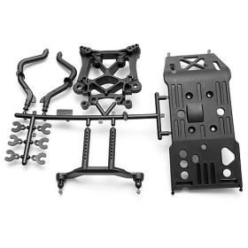HPI RACING SKID PLATE/BODY MOUNT/SHOCK TOWER SET