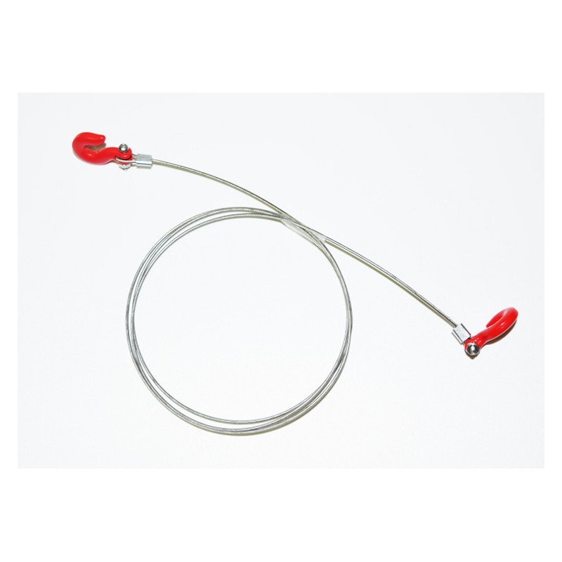 ABSIMA Lina stalowa 84cm + haki / Steel Wire Rope With Hooks 1:10