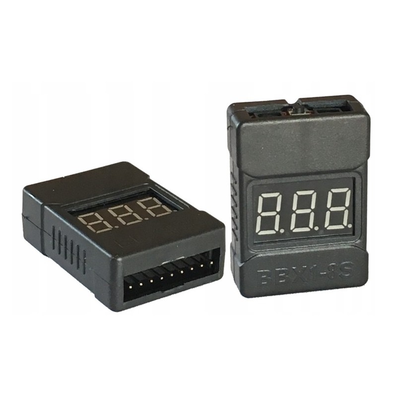ABSIMA LiPo Battery Voltage Checker Tester and Alarm 1-8S 