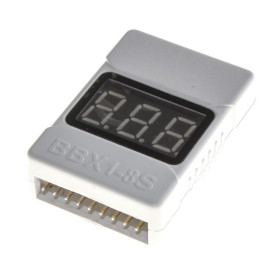ABSIMA LiPo Battery Voltage Checker Tester and Alarm 1-8S 