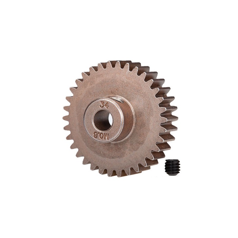 TRAXXAS Zębatka atakująca 34T 0.8M 5mm - Gear, 34-T pinion / Ultimate Desert Racer