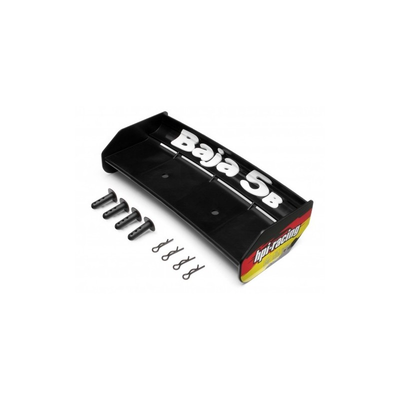 HPI RACING WING SET (BLACK/BAJA 5B)