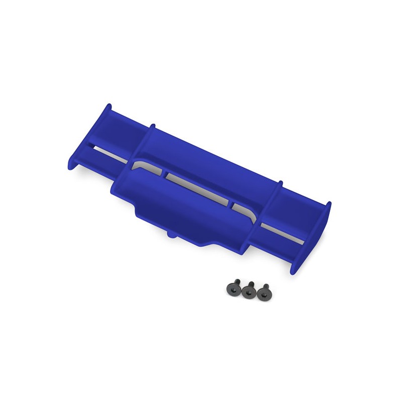 TRAXXAS Spojler tylny (niebieski) - Wing (blue) / Rustler