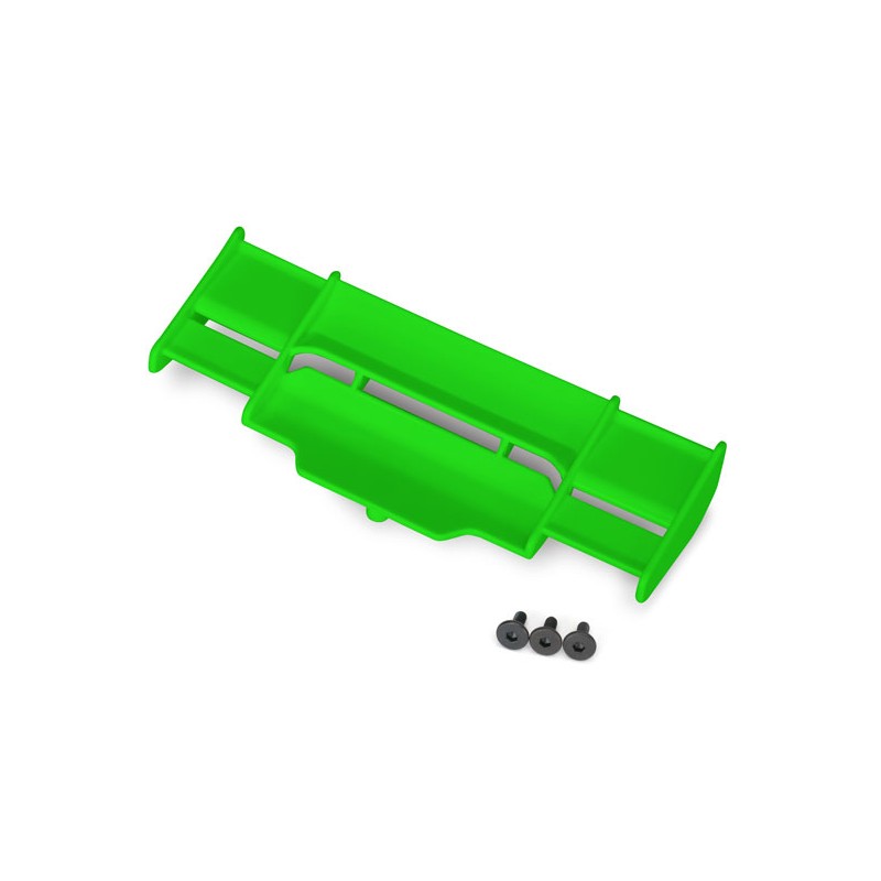 TRAXXAS Spojler tylny (zielony) - Wing (green) / Rustler