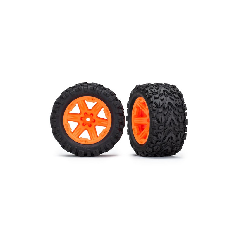 TRAXXAS Koła 2szt. 1/10 Talon Extreme 2.8" & RXT (orange)