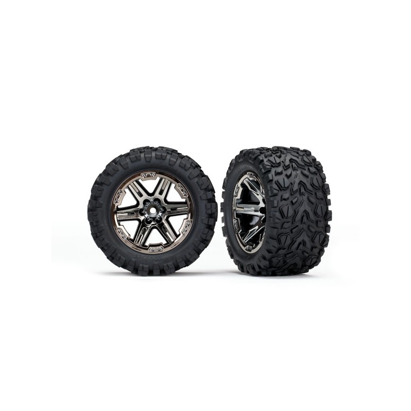 TRAXXAS Koła 2szt. 1/10 Talon Extreme 2.8" & RXT (black chrome)