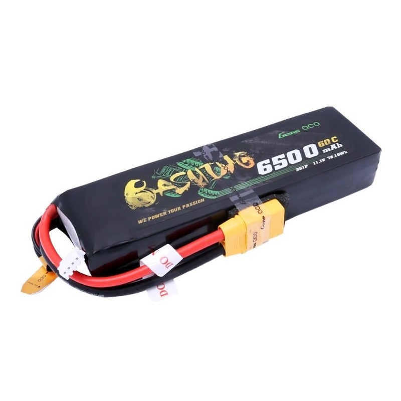 GENS ACE Akumulator LiPo Bashing 6500mAh 11.1V 60C XT90 (B-60C-6500-3S1P-Bash)