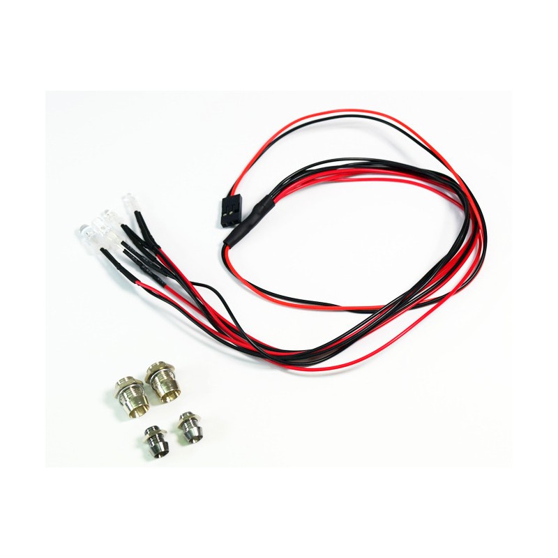 ABSIMA LED set white/red with aluminum holder
