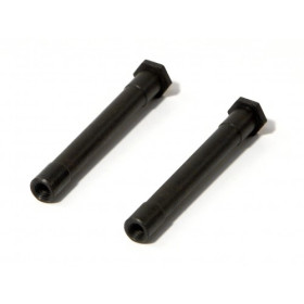 HPI RACING STEERING CRANK POST 6 X 49MM (BLACK/2PCS)