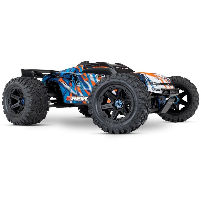 TRAXXAS Auto E-Revo 2.0 Brushless 1/10 4WD Monster Truck (pomarańczowy)