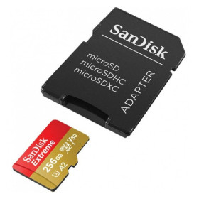 SANDISK Karta pamięci microSDXC 256GB Extreme + Adapter