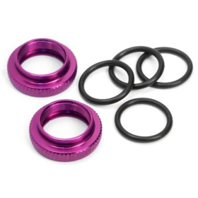 HPI RACING SHOCK NUT ADJUSTER (12X19X6MM) WITH O-RING (2SETS)