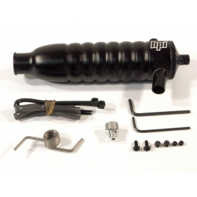 HPI RACING RIBBED TUNED PIPE (BLACK/21+)