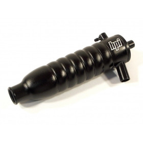HPI RACING RIBBED TUNED PIPE (BLACK/21+)