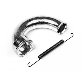 HPI RACING EXHAUST HEADER (SILVER)