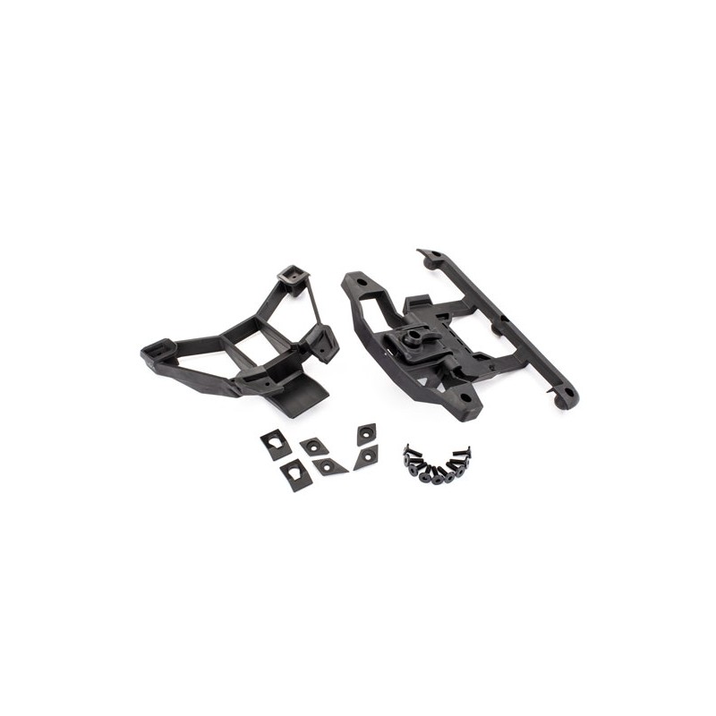 TRAXXAS Mocowanie karoserii / Body mounts, front & rear, Maxx