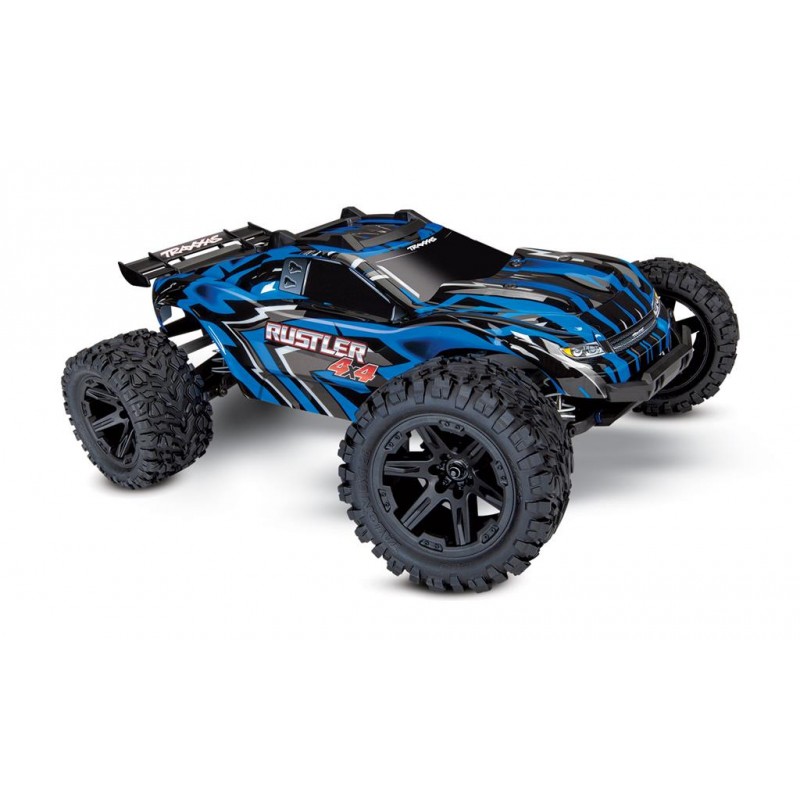 TRAXXAS Auto Rustler 4X4 XL-5 1/10 (niebieski)