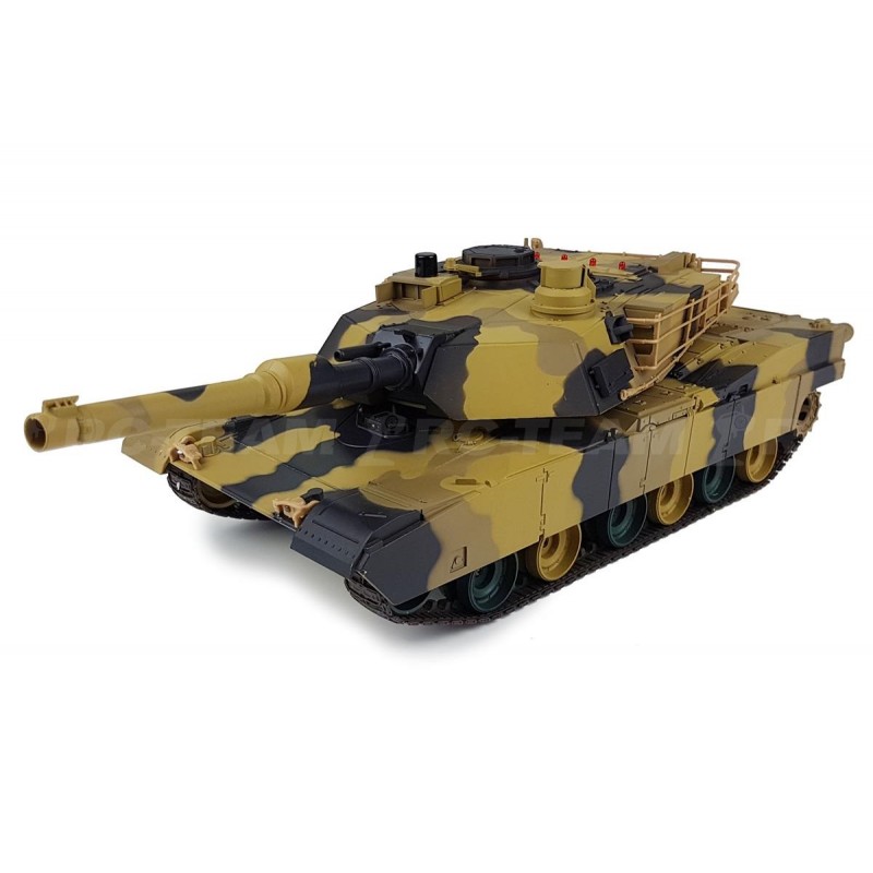 HENG LONG Czołg U.S. Abrams M1A2 1/24 2.4GHz (działko ASG/IR/dźwięk)