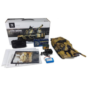 HENG LONG Czołg U.S. Abrams M1A2 1/24 2.4GHz (działko ASG/IR/dźwięk)