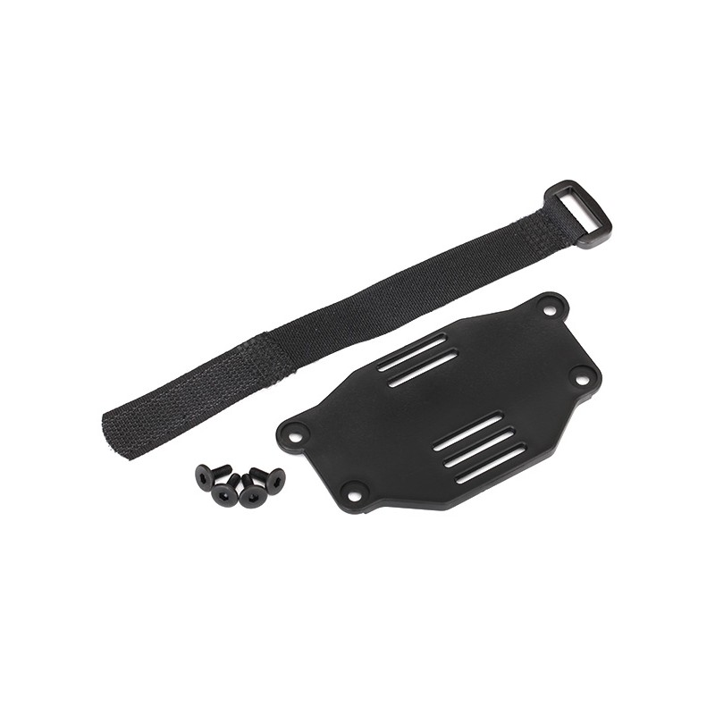 TRAXXAS Mocowanie akumulatora - Battery plate and strap / TRX-4
