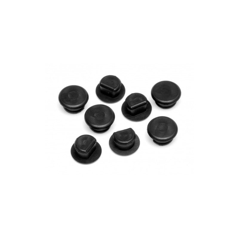 HPI RACING RUBBER CAP 6X5MM (8PCS)