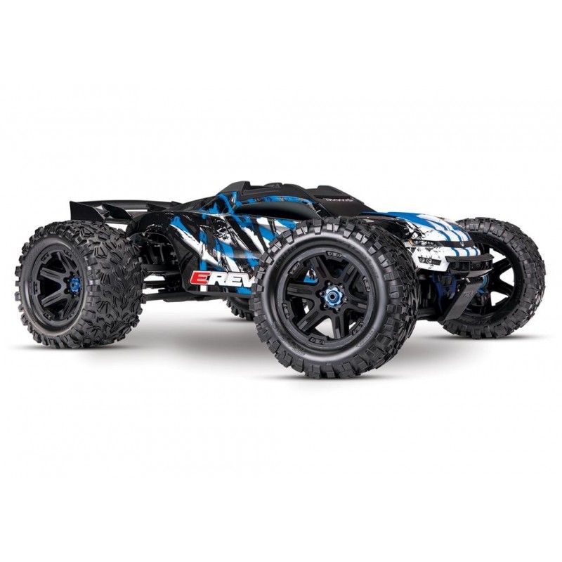 TRAXXAS Auto E-Revo 2.0 Brushless 1/10 4WD Monster Truck (niebieski)