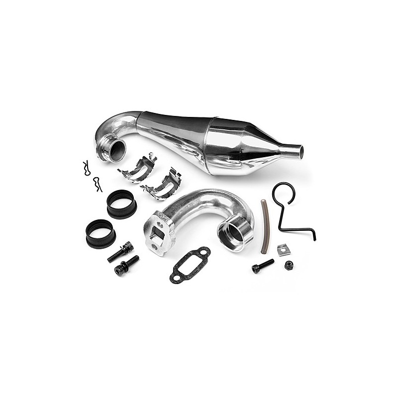 HPI RACING ALUMINUM TUNED PIPE SET (POLISHED/BAJA 5B)