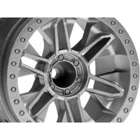 HPI RACING 6-SHOT ST WHEEL (SILVER/2PCS)