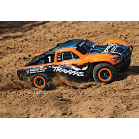 TRAXXAS Auto Slash VXL 4WD 1/10 + TSM (pomarańczowy)
